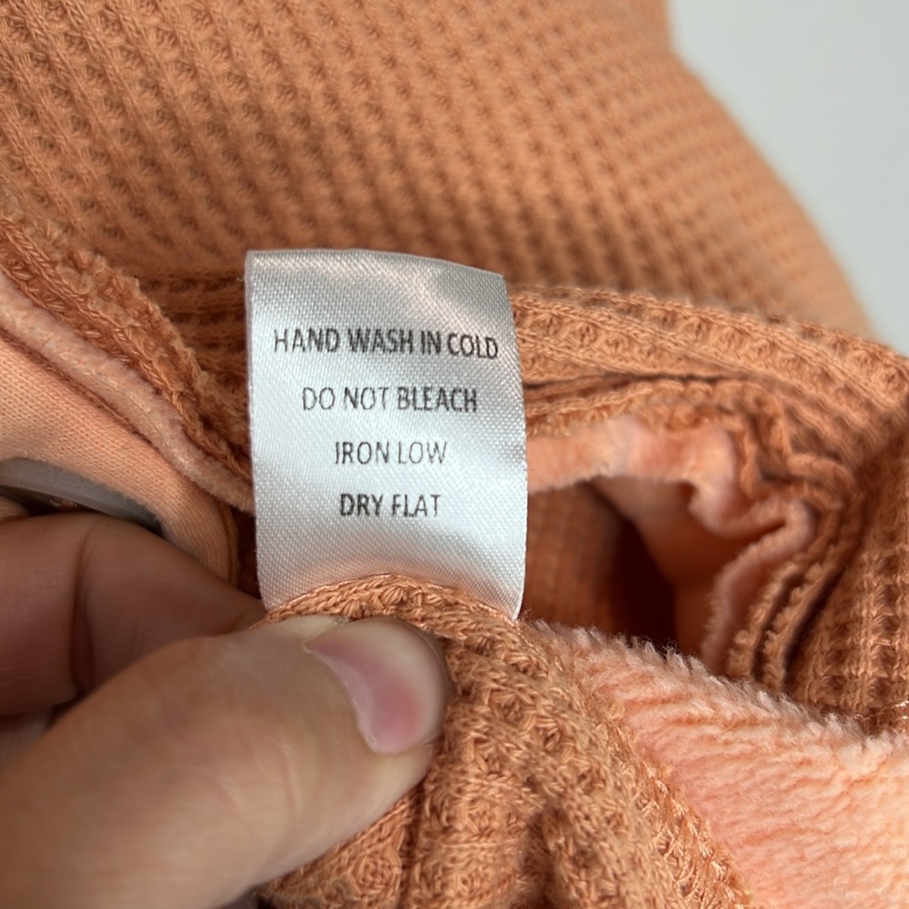 Oversized Mixed Material Waffle Button Down Shack… - image 8